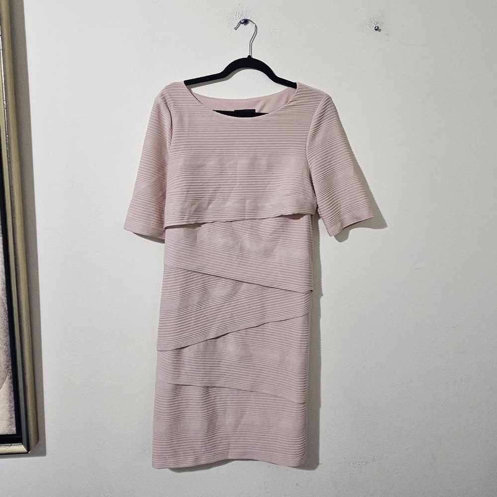 Connected Apparel Tiered Sheath Dress